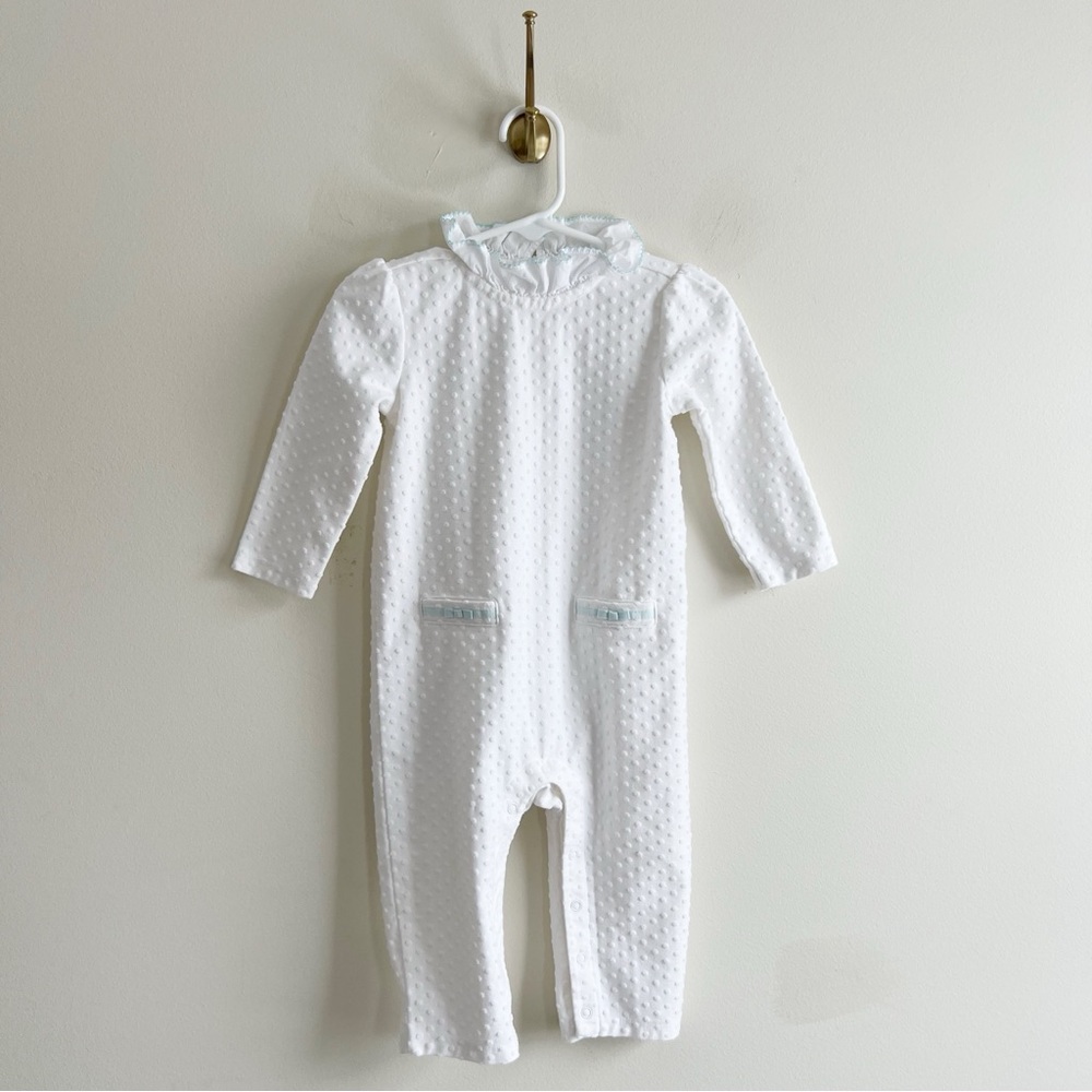 Janie & Jack 12/18 Swiss Dot Onesie - Picture 1 of 7